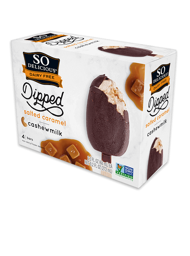 Dipped Salted Caramel Bars with Cashewmilk