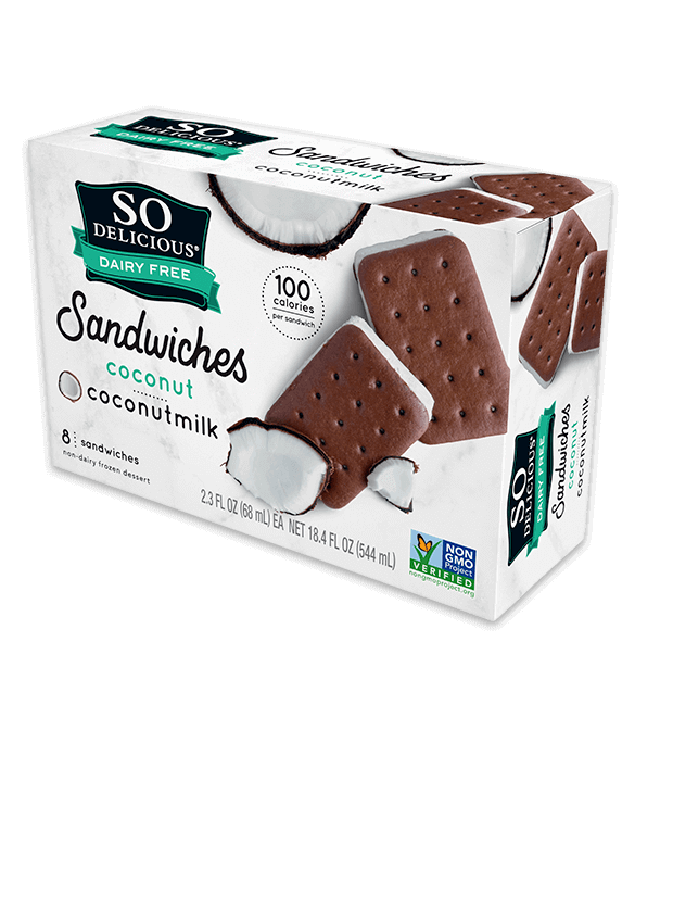 Mini Coconut Sandwiches Coconut Base So Delicious Dairy Free